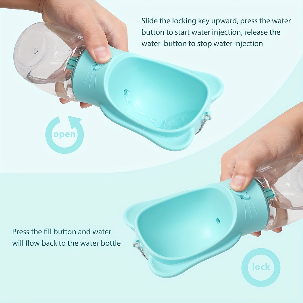 PetHydraLife 2-in-1 portable pet water bottle with food compartment - alternate product view 5