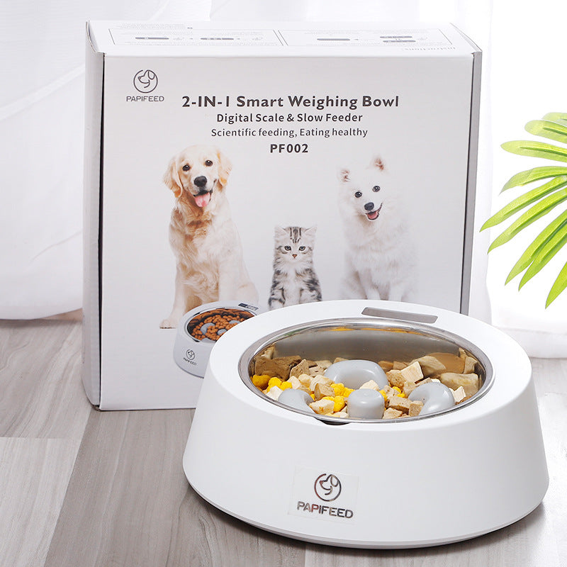 PetHydraLife smart portion feeder bowl with digital weighing display - alternate product view 3