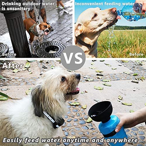 PetHydraLife foldable 520ml dog water bottle - alternate product view 2