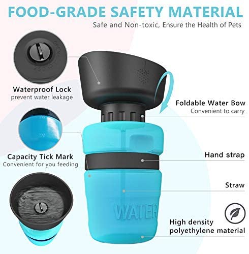PetHydraLife foldable 520ml dog water bottle - alternate product view 7