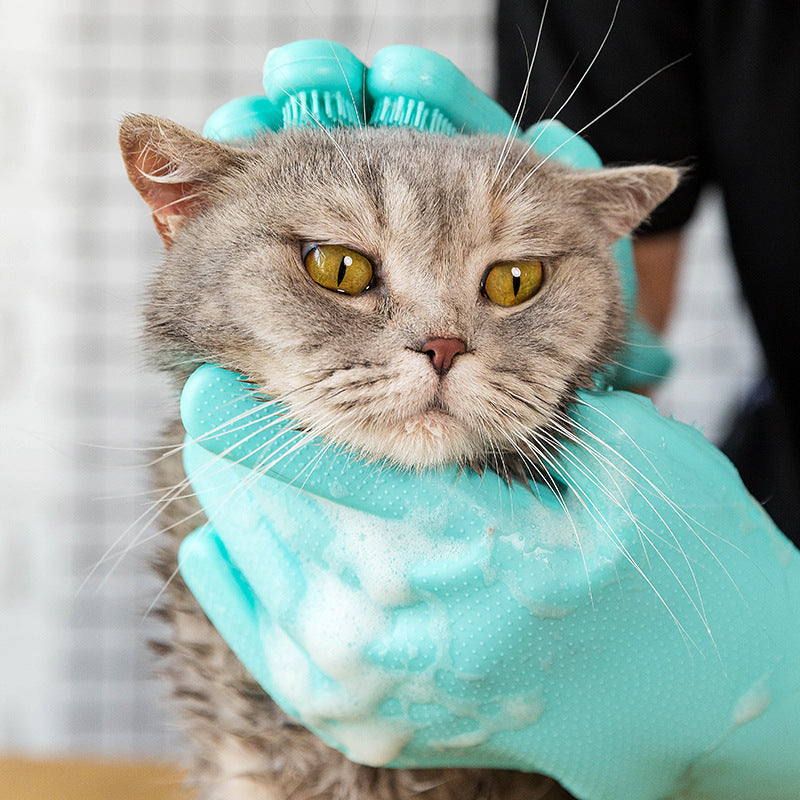 PetHydraLife silicone grooming and massage glove for cats and dogs - alternate product view 5
