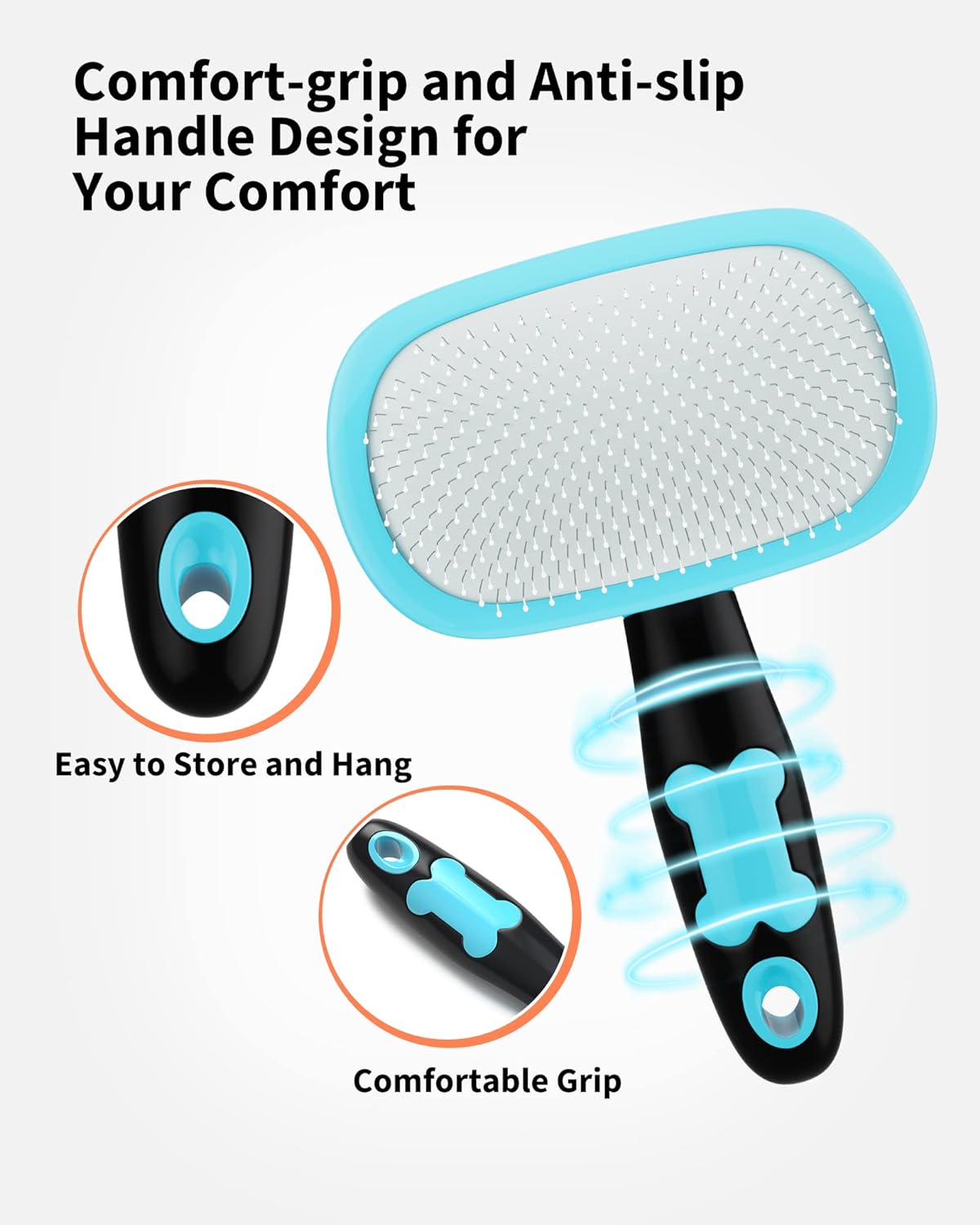 PetHydraLife shedding and grooming brush for cats and dogs - alternate product view 7