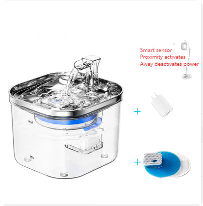 PetHydraLife Flow 2L stainless steel pet water fountain - alternate product view 4