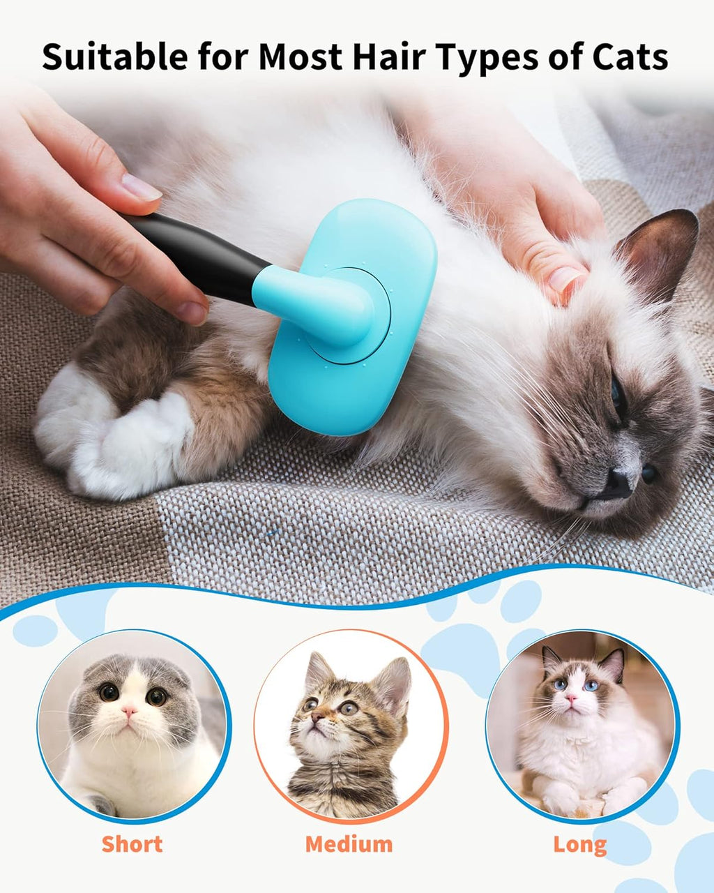 PetHydraLife shedding and grooming brush for cats and dogs - alternate product view 6