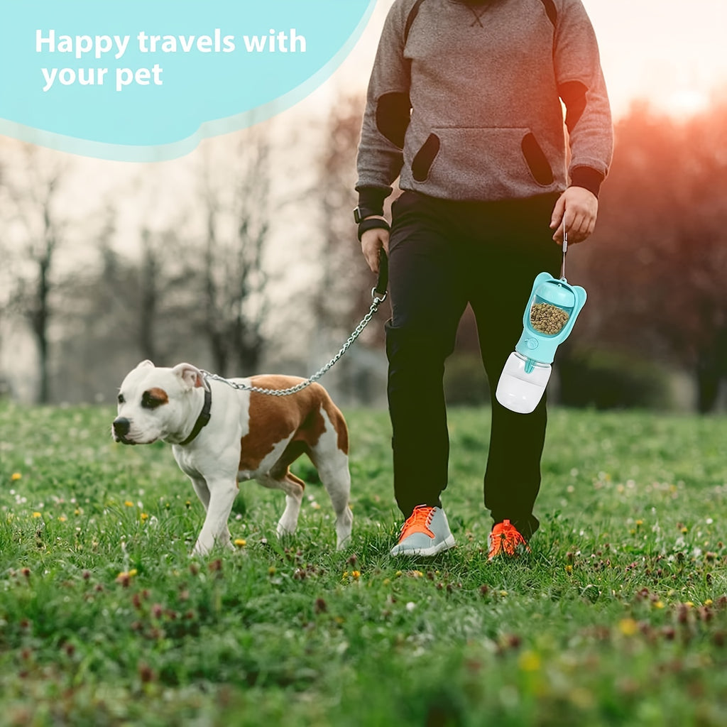 PetHydraLife 2-in-1 portable pet water bottle with food compartment - alternate product view 7