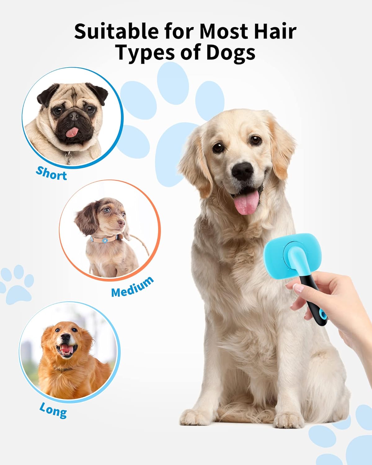 PetHydraLife shedding and grooming brush for cats and dogs - alternate product view 4