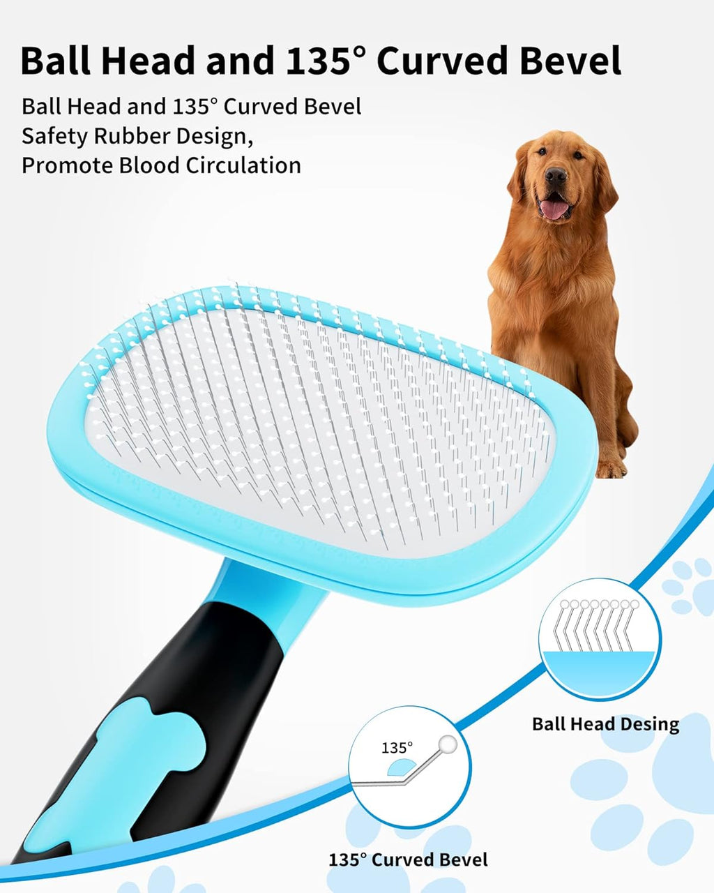PetHydraLife shedding and grooming brush for cats and dogs - alternate product view 10