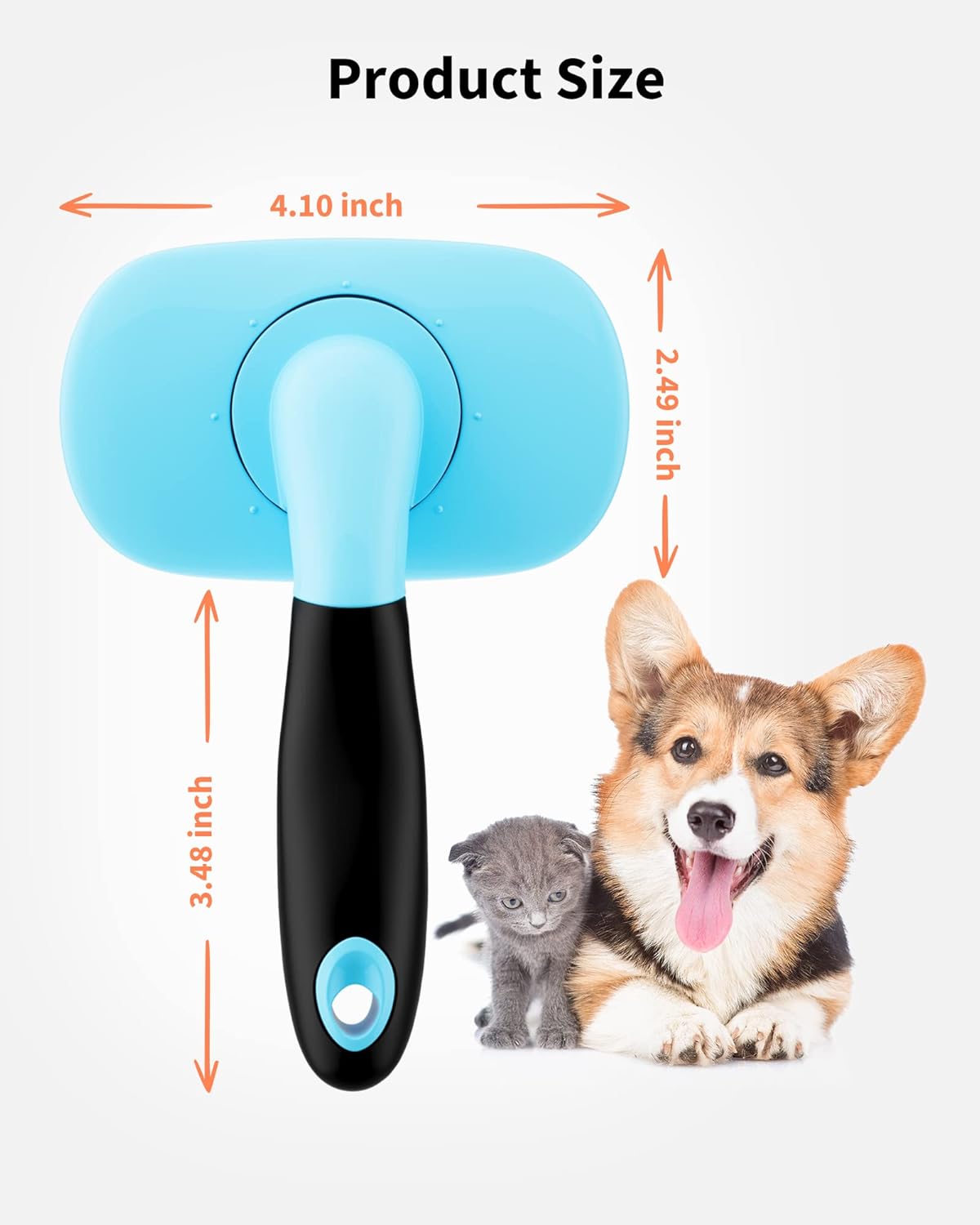 PetHydraLife shedding and grooming brush for cats and dogs - alternate product view 2
